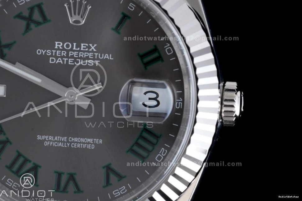 41 657 Edition Datejust Dial Clean Steel SS 904L Durable Best Gray SS 1:1 Bracelet SH Green Roman on 0801